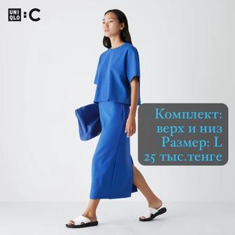 Комплект футболка и юбка от Юникло (Uniqlo)