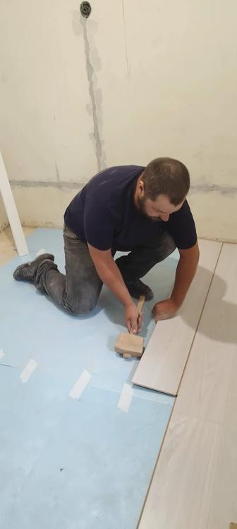 Установка ламината, паркета