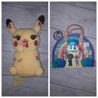 Отдам для девочек пикачу и сумочку куклу Лол новый с этикетками
За большой