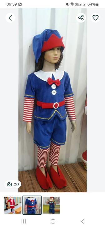 Продам новые детские костюмы гномов и костюмы мисс санты