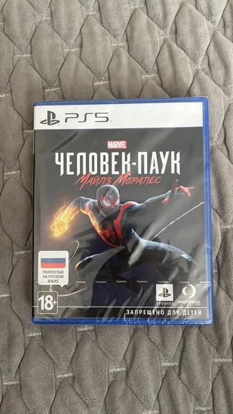 Игровой Диск PS5 Человек Паук Майлз Моралес запечатанный новый