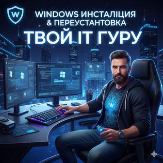 Установка переустановка виндоус, Айтишник, Программист драйвера программы