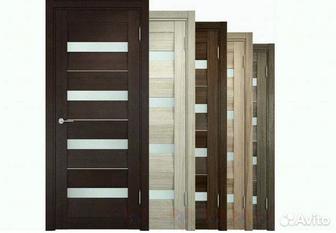 Установка межкомнатных дверей, отделка дверных проемов.