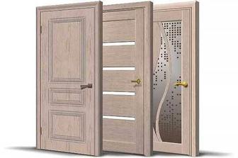 Установка межкомнатных дверей, отделка дверных проемов.