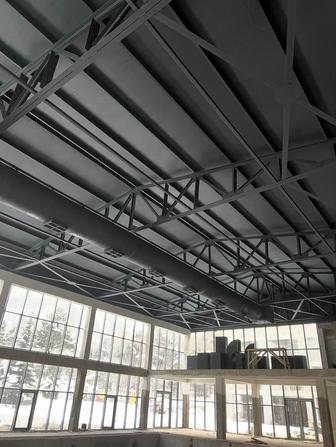 Покраска потолков. Покраска металлоконструкций.