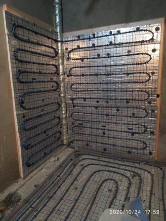 Теплый пол, канализация, водоснабжение и отопление.