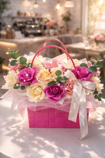 Мыльные розы, цветы к 8 марта