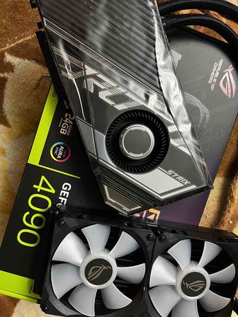 Nvidia RTX 4090 24gb ASUS ROG STRIX LC на водяном охлаждении