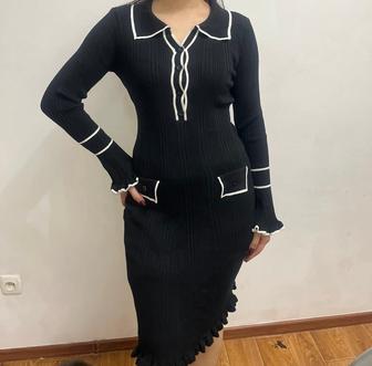 Трикотажный платье 44-46 размер