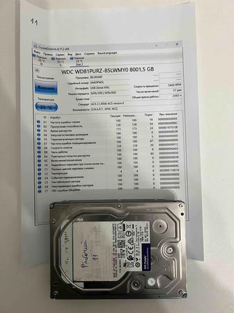 Жесткий диск 8TB для видеонаблюдения Western Digital HDD