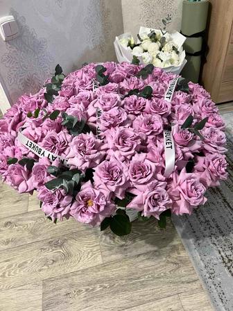 Розы свежие больше 100 штук