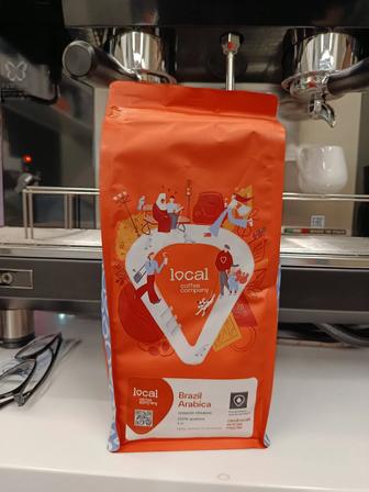 Кофе зерновое Local Coffe Brazil Arabica, арабика робуста 1 кг
