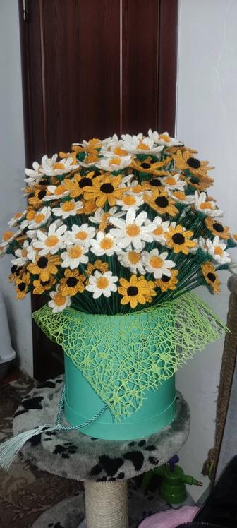 Букет вязаный