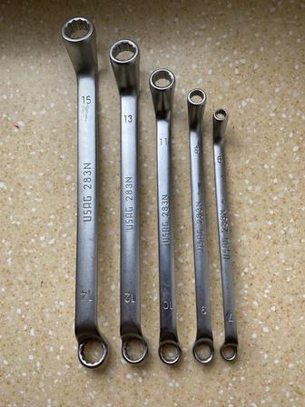 Ключи накидные, ударные, усиленные, рожковые