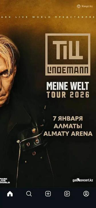 4 билета на концерт Till Lindemann