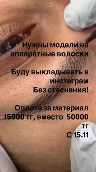 Аппаратный волосковый татуаж