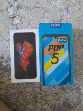 Продам Айфон 6s плюс Подарок Смартфон TECNO POP 5. 32GB