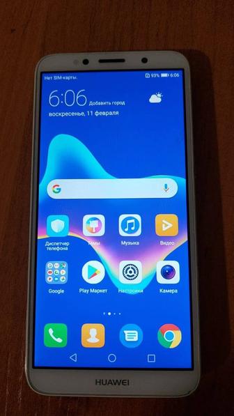 Срочно. Смартфон Huawei Y 5 Prime, 2018г,16Гб,13Мр.Работает