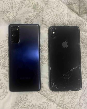 S20 FE и iPhone XS Max на запчасти или под ремонт
