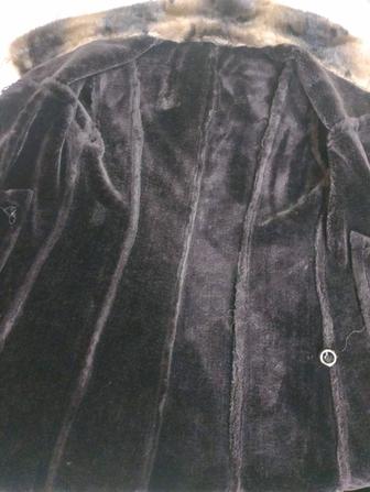 Дубленка натуральная б.у. длинная