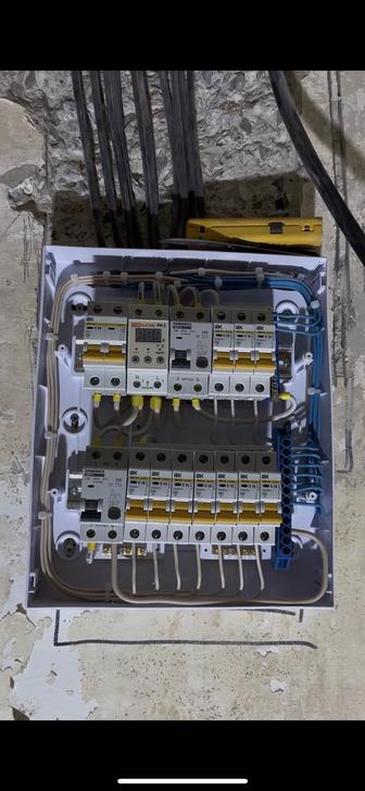 Электромонтажные работы. Монтаж натяжных потолков любой сложности.