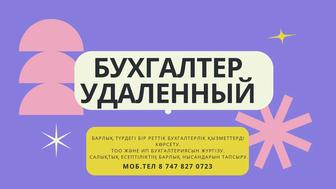 Бухгалтер Удаленный, ИП және ТОО қызметтері