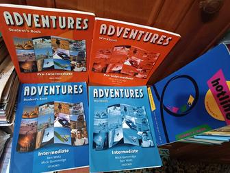 Продам учебники по английскому языку Adventures , Hotline