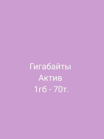 Актив гигабайты 1гб