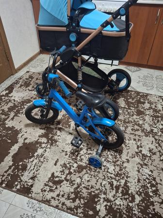 Детский коляска Зима лето и Детский Велосипед.