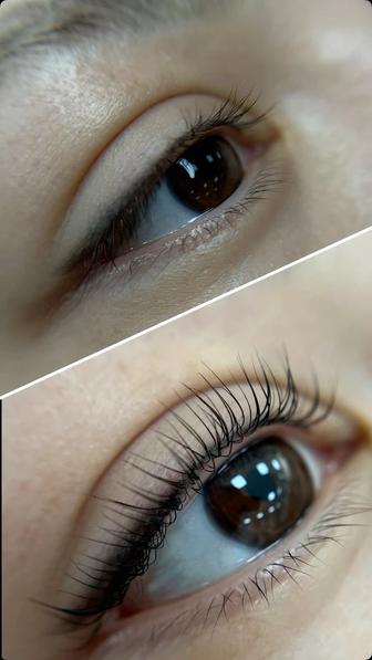 Ламинирование ресниц и бровей