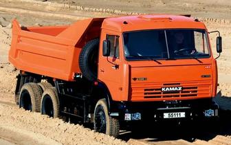 Доставка сыпучих метериалов на Камазе.