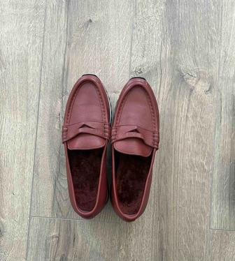 Кожаная итальянская обувь (внутри мех, демисезон)