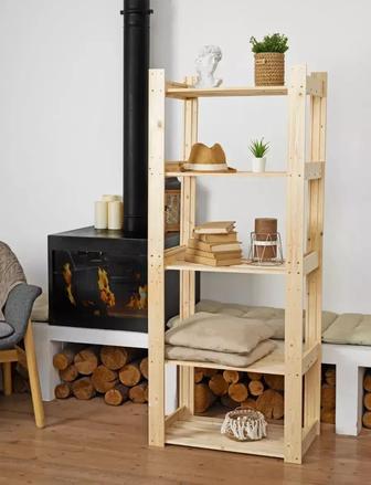 Стеллаж деревянный