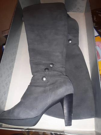 Сапожки натуральная замша (Германия)37р