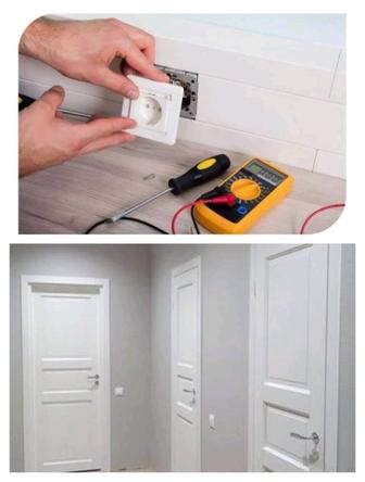 Установка межкомнатных дверей,Мелко срочный ремонт по дому . Широкий услуг.