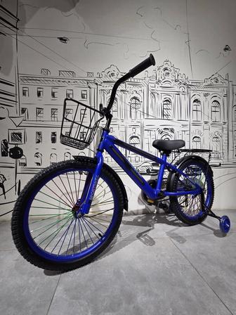 Детский Двухколесный Велосипед Prego со СВЕТОМ 20. Колесики, крылья