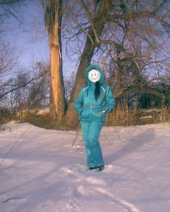 Продам костюм лыжника зимний, бирюзовый, женский