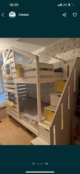 Продается детская двухъярусная кроватка