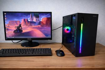 Игровой компьютер с монитором