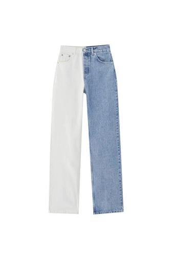 Двухцветные джинсы PullandBear