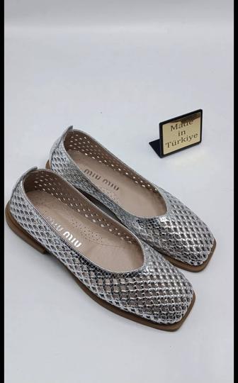 Сетчатые балетки miu miu