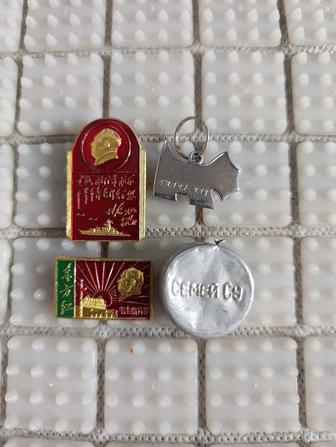 Значок Китай Мао винтаж ретро