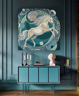 Картина Ветер севера Интерьерная, ручная работа, на заказ