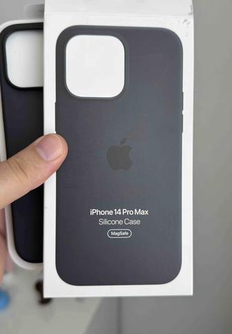 14 Pro Max чехол черный, силиконовый, оригинальный