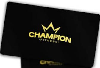 Клубная карта в Champion fitness