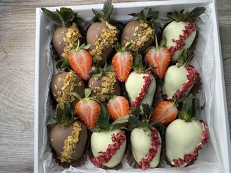 Клубника в шоколаде калебауд 8 шт все лишь 2500 тг