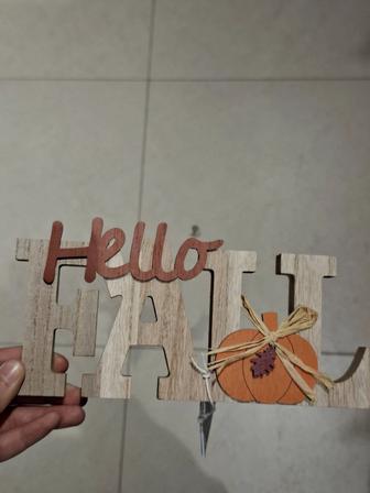 Декоративное hello fall