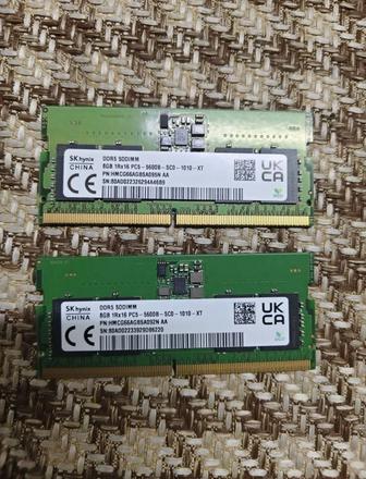 DDR5 озу sodimm 2 по 8ГБ