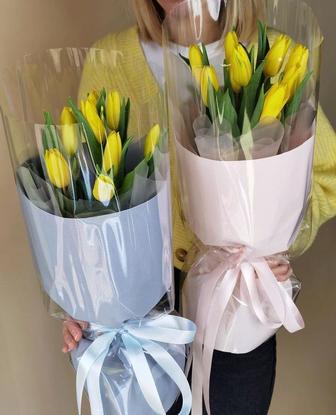 Букеты из тюльпанов