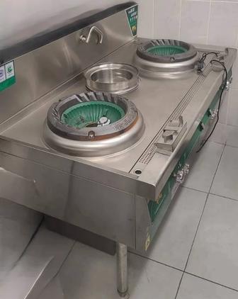 WOK (Вок) плита газовая на 2 конфорки - для китайской и корейской кухни.